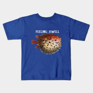 Feeling Swell Pufferfish Kids T-Shirt